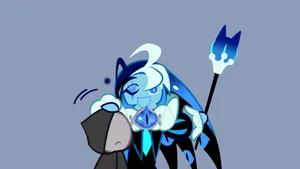 Shadow Milk Cookie Character Wallpaper