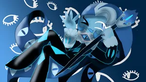 Shadow Milk Cookie Dark Aura Wallpaper