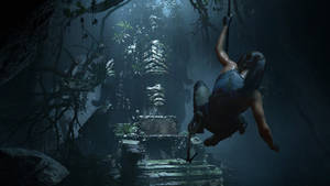 Shadow Of The Tomb Raider Hanging Vine Wallpaper