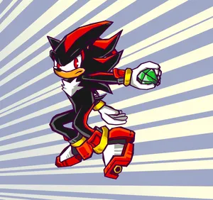 Shadow The Hedgehog With Chaos Emerald Wallpaper