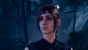 Shadowheart Character Portrait Night Scene Wallpaper