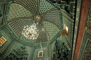 Shah-i-zinda Samarkand Green Dome Interior Wallpaper