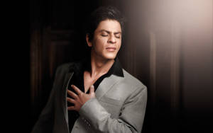 Shahrukh Khan Silver Suit Wallpaper