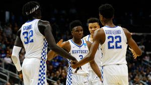 Shai Gilgeous Alexander Hamidou Diallo Celebrate Team Wallpaper