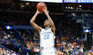 Shai Gilgeous Alexander Shoot Ball 2018 Sec Basketball Wallpaper