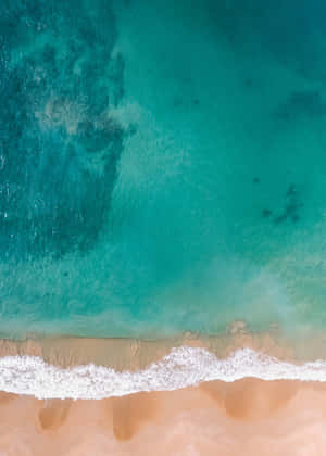 Shallow Beach Top View Wallpaper