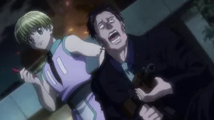 Shalnark Posing With Confident Smile Wallpaper