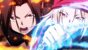 Shaman King Fierce Anna And Yoh Wallpaper