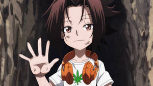 Shaman King Waving Yoh Asakura Wallpaper