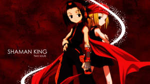 Shaman King Yoh And Anna Art Wallpaper