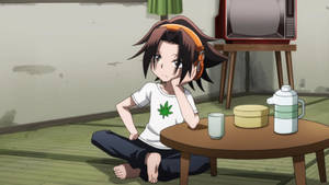 Shaman King Yoh In Living Room Wallpaper