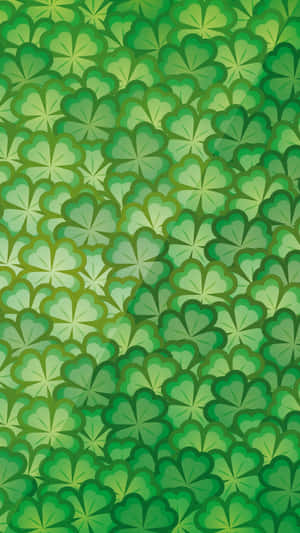 Shamrock_ Pattern_ Gradient_ Background Wallpaper