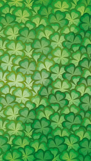 Shamrock_ Pattern_ Gradient_ Background Wallpaper