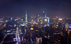 Shanghai City Tall Buildings Wallpaper