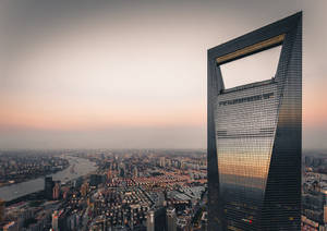 Shanghai Trapezoid Tower Wallpaper