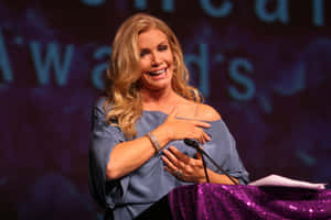 Shannon Tweed Speakingat Awards Event Wallpaper