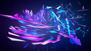 Shards Of Blue Purple Desktop Wallpaper