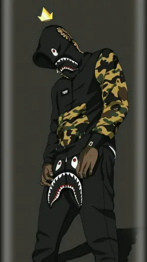 Shark Hoodie Streetwear Art Wallpaper