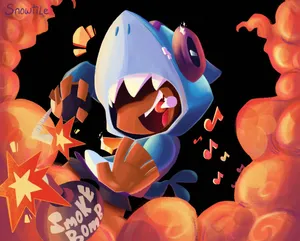 Shark Leon Brawl Stars Wallpaper