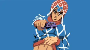 Sharpshooter Guido Mista Ready For Battle Wallpaper