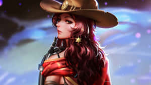 Sharpshooter Mccree Ready For Action Wallpaper