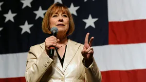 Sharron Angle Speaking With Hand Gestures Wallpaper