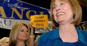 Sharron Angle With Blue Blouse Wallpaper