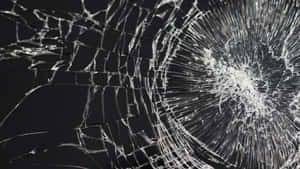 Shattered Screen Close Up Wallpaper