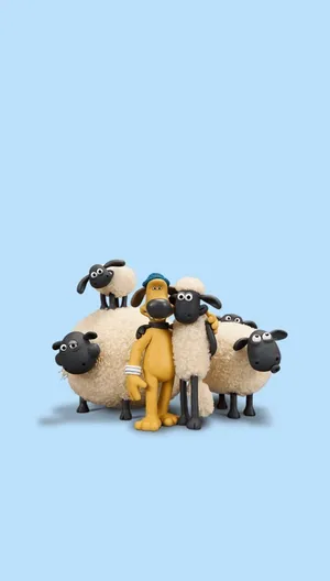 Shaunthe Sheepand Friends Wallpaper