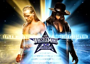 Shawn Michaels The Undertaker 25th Year Wrestlemania Wallpaper