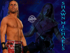 Shawn Michaels Wrestling Superstar Digital Design Wallpaper