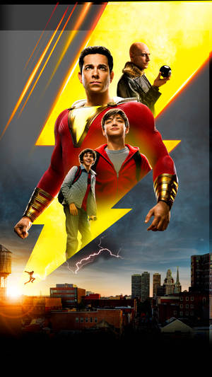 Shazam 2019 Movie Textless Poster Wallpaper