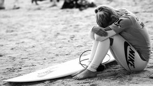 She's Handling Waves Like A Pro Wallpaper