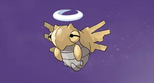 Shedinja On Violet Wallpaper