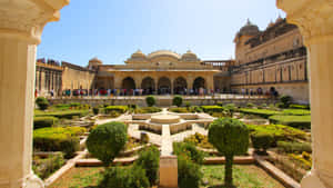 Sheesh Mahal In Amer Fort Wallpaper