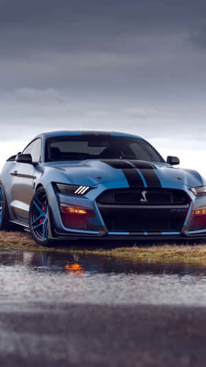 Shelby G T500 Stormy Backdrop Wallpaper