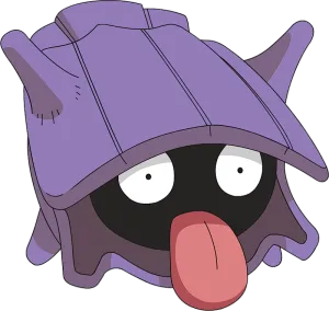 Shellder Tongue Out Facing Right Wallpaper