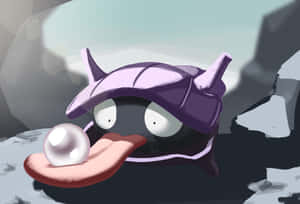 Shellder Tongue With Pearl Wallpaper