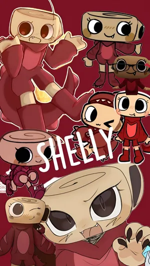 Shelly Character Collage Wallpaper