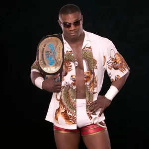 Shelton Benjamin, The Intercontinental Champion In Wrestling Attire Wallpaper