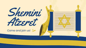 Shemini Atzeret Invitation Banner Wallpaper