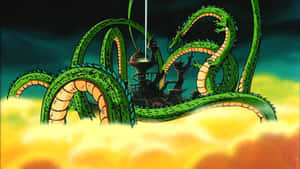 Shenron_ Awakens_ Above_ Clouds.jpg Wallpaper