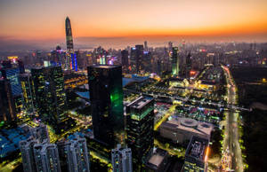 Shenzhen City Lights Wallpaper