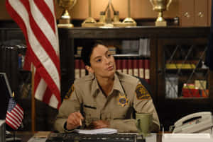 Sheriff Office Scene Erica Cerra Wallpaper