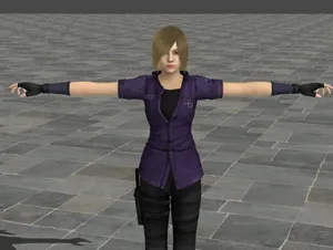 Sherry Birkin In An Intense Scene Wallpaper