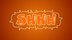 Shhh Quiet Message Wallpaper
