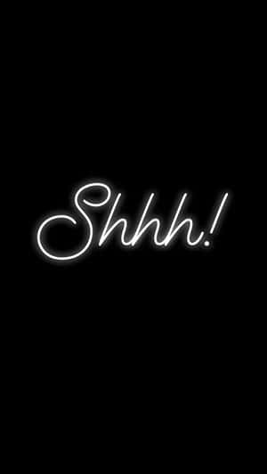 Shhh Quiet Sign Wallpaper