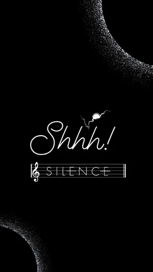 Shhh Silence Message Wallpaper