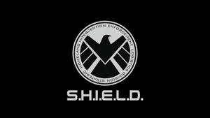Shield On A Fire Background Wallpaper