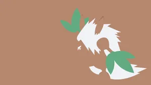 Shiftry Brown Minimalist Aesthetic Wallpaper